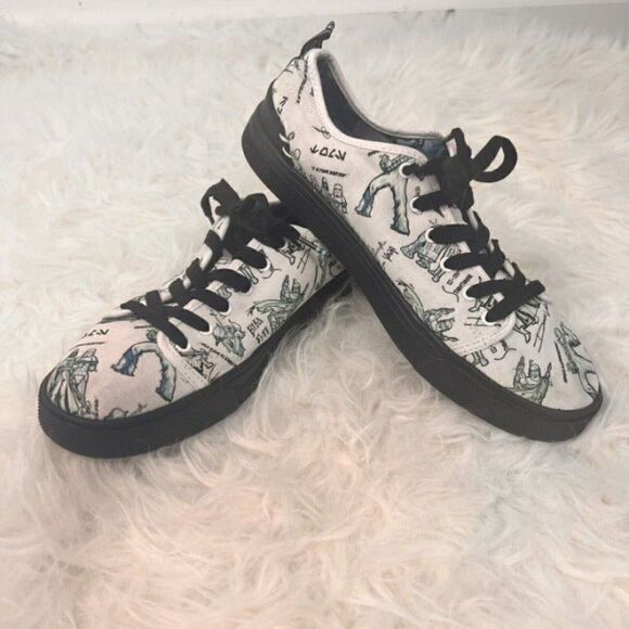 Star Wars x Toms Star Wars Sketch Print Shoes TRVL Lite Low Men's Size 8.5 W - Picture 9 of 9
